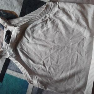 Creamy colored crop top